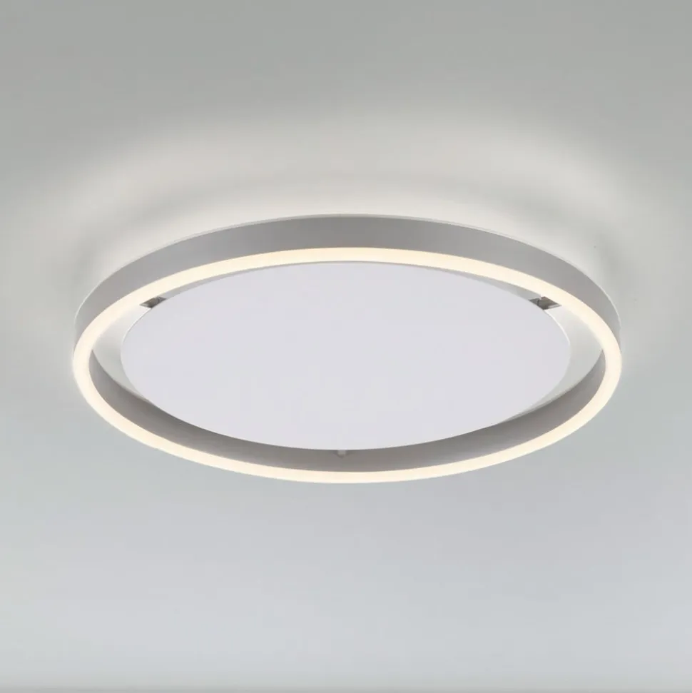 LED-loftlampe Ritus, Ø 39,3 cm, aluminium