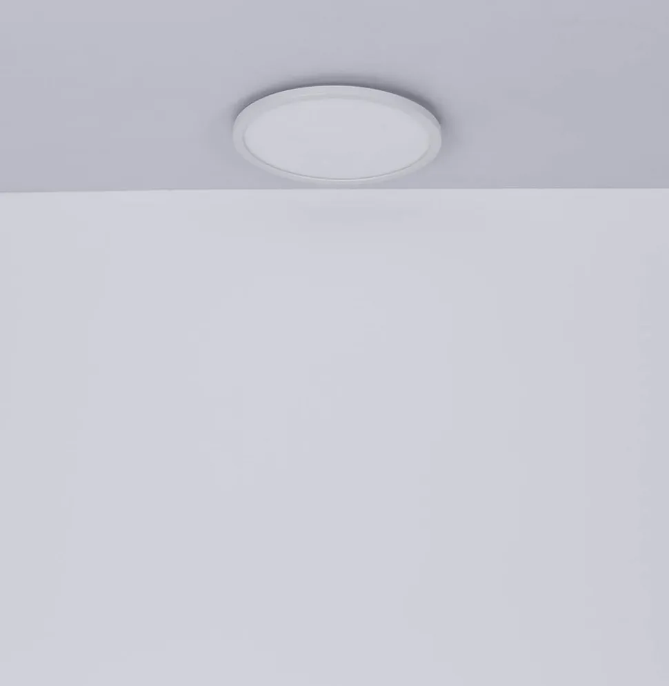 LED-loftlampe Sapana, hvid, Ø 42 cm, plast, IP44
