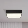 LED-loftlampe til badeværelset Zeus, sort, længde 30 cm, metal