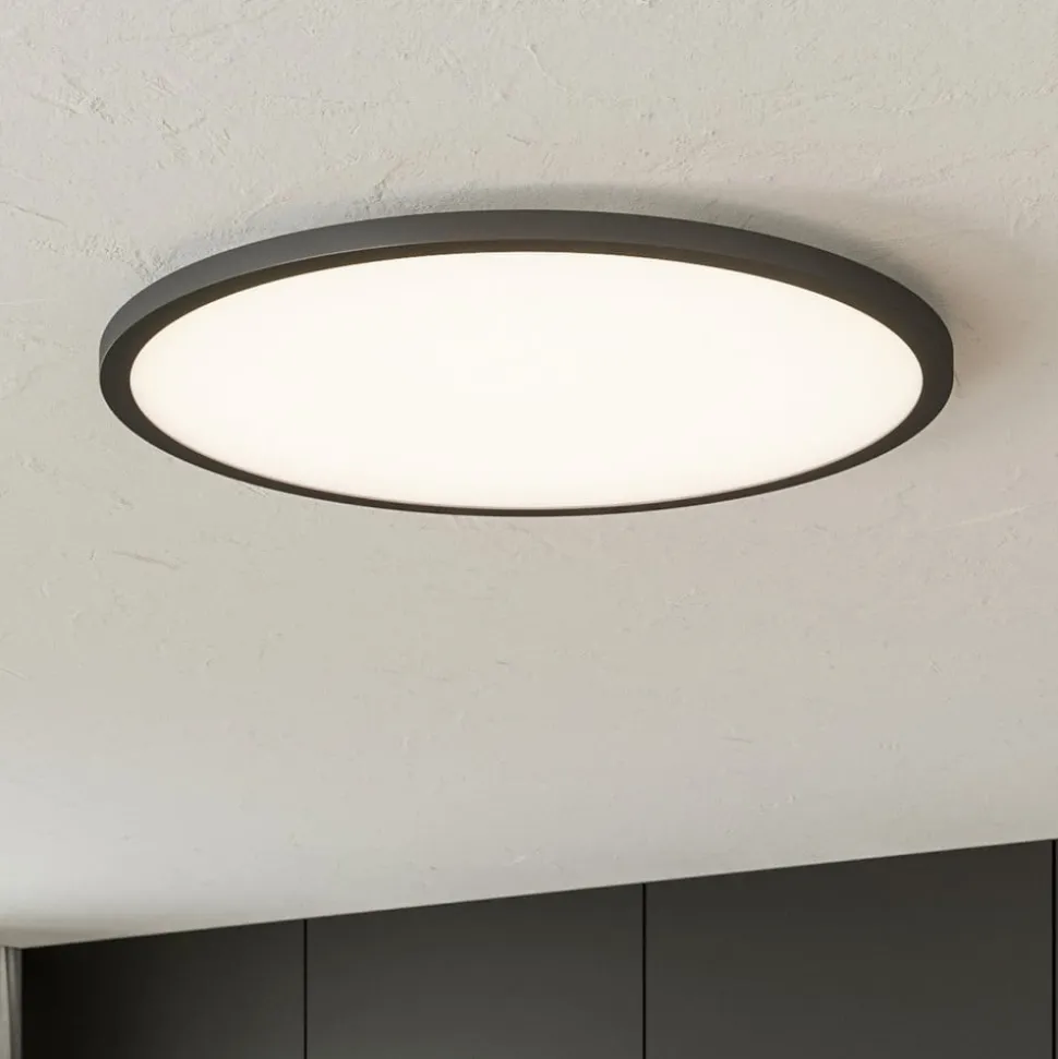 LED-loftlampe Tuco CCT, dæmpbar, sort Ø 50 cm