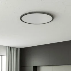 LED-loftlampe Tuco CCT, dæmpbar, sort Ø 50 cm