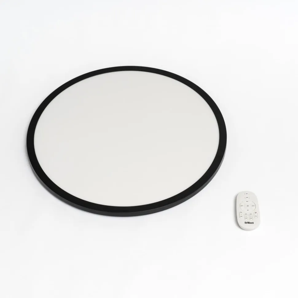 LED-loftlampe Tuco CCT, dæmpbar, sort Ø 50 cm