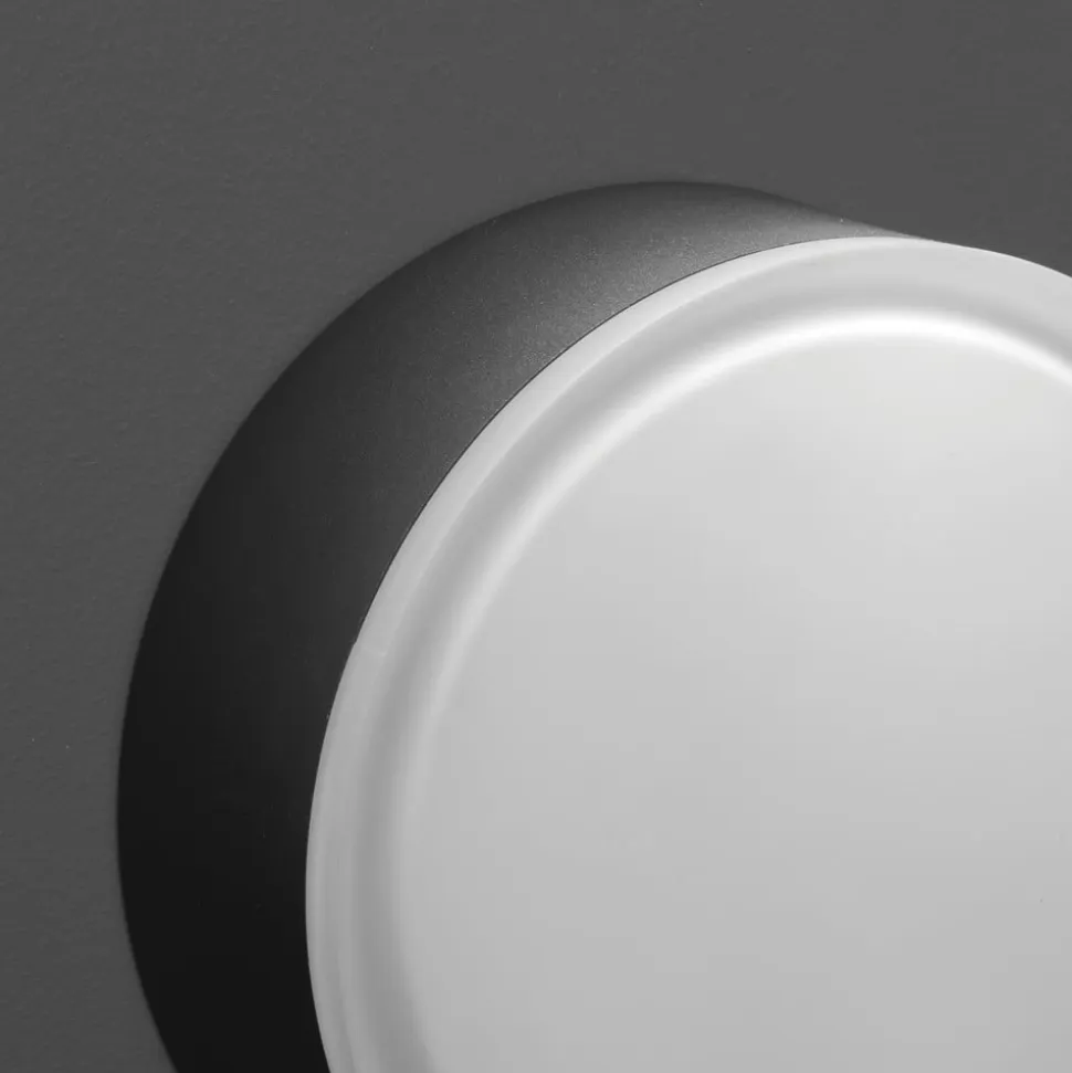 LED-loftslampe 1421 til udendørs brug, grafit Ø 20,5 cm