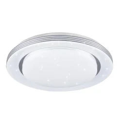 LED-loftslampe Atria, Ø 48 cm, hvid, plast, CCT