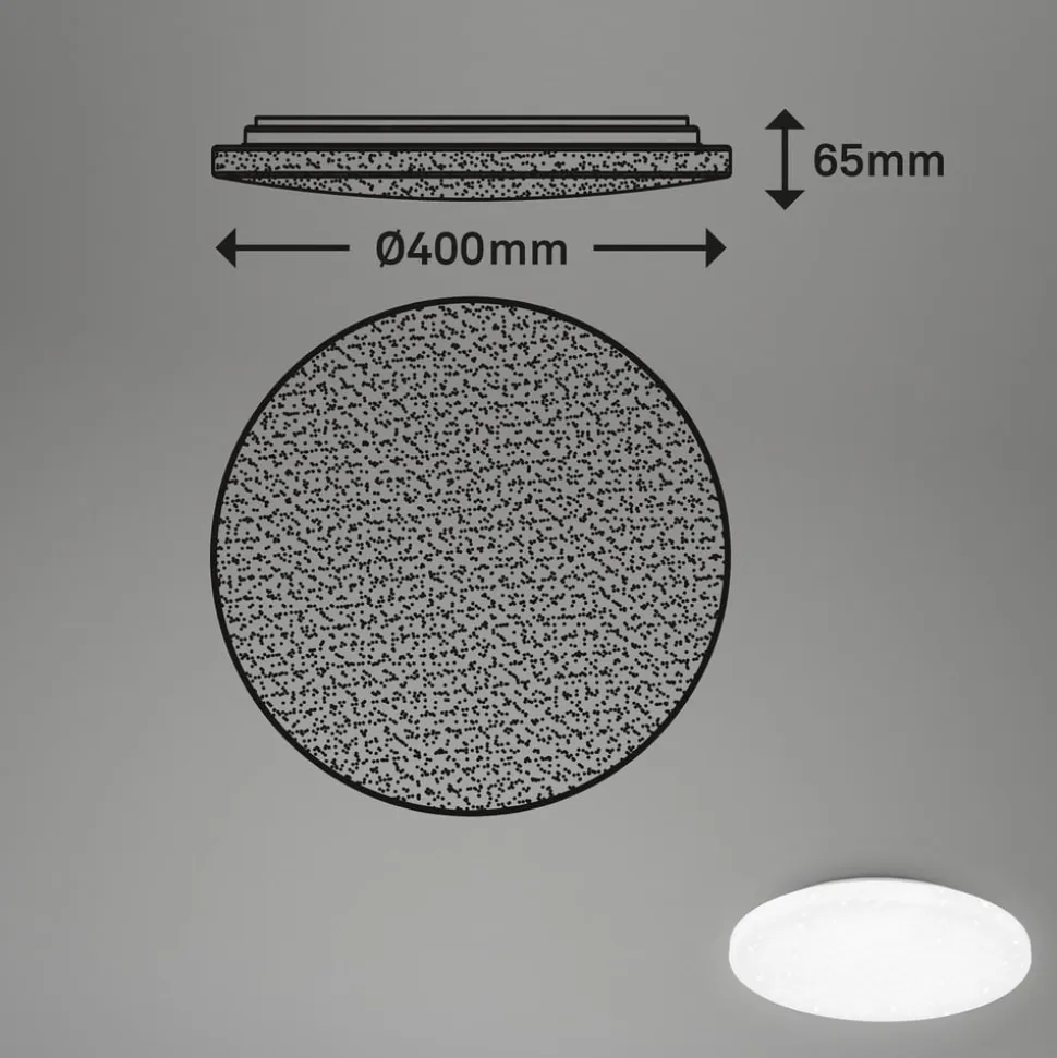 LED-loftslampe Case IP44 starry sky 840 Ø 40cm