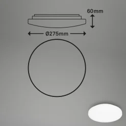 LED-loftslampe Case til badeværelset IP44 3.000K Ø 28cm