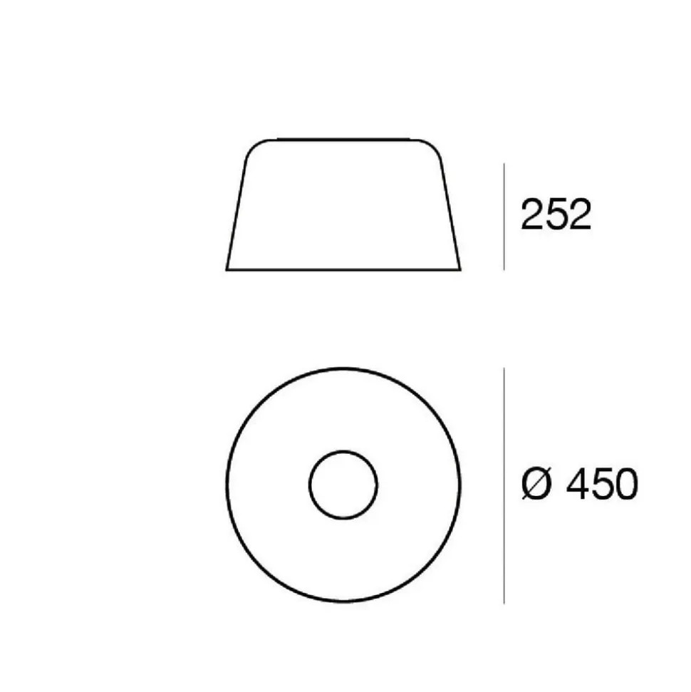LED-loftslampe Delfi_S, hvid, Ø 45 cm, metal