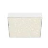 LED-loftslampe Flame Star, 21,2 x 21,2 cm hvid