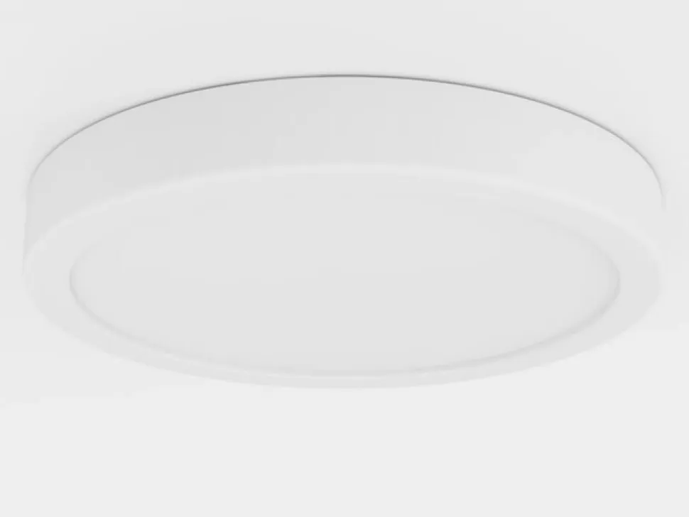 LED-loftslampe Fueva 5 IP44 3000K hvid Ø21cm