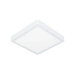 LED-loftslampe Fueva 5 IP44 3000K hvid 21x21cm