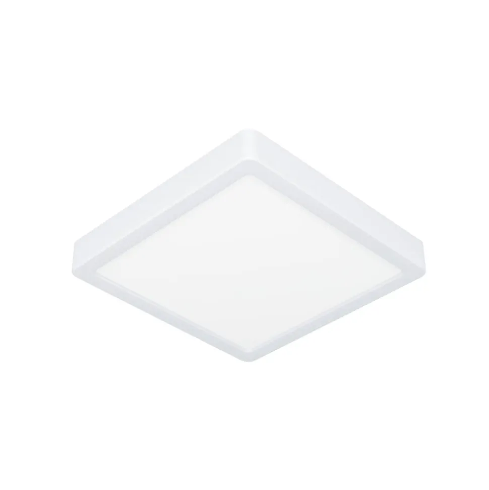 LED-loftslampe Fueva 5 IP44 3000K hvid 21x21cm