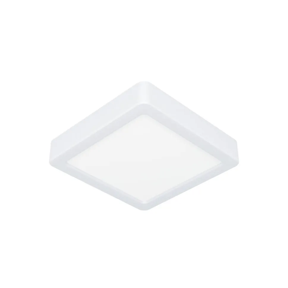 LED-loftslampe Fueva 5 IP44 3000K hvid 16x16cm