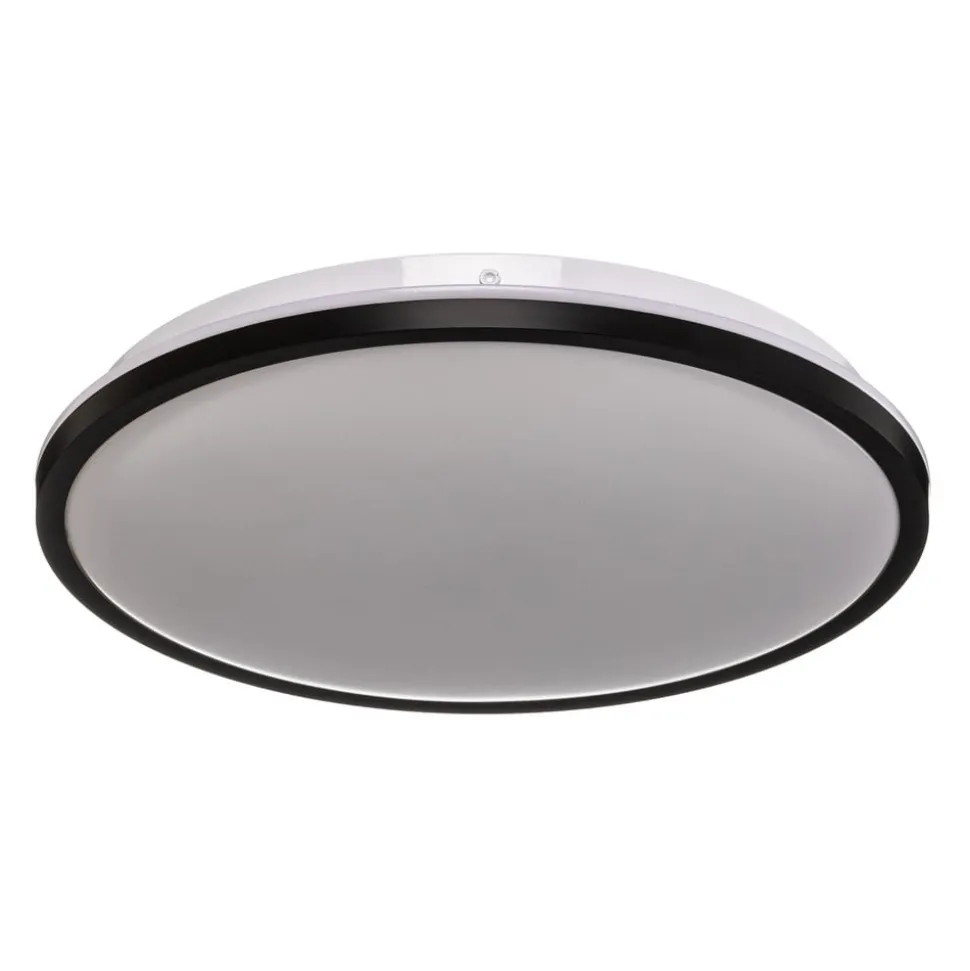 LED-loftslampe Lana, baggrundsbelyst effekt Ø28 sort