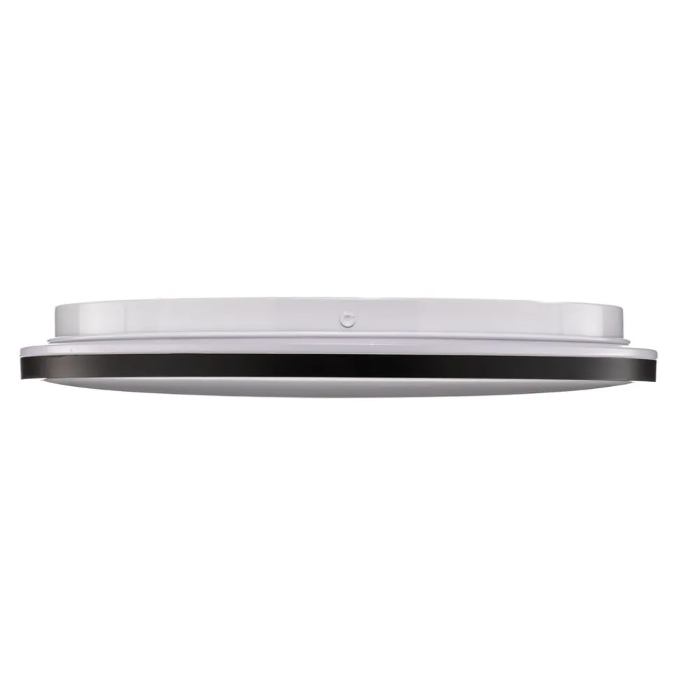 LED-loftslampe Lana, baggrundsbelyst effekt Ø28 sort