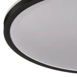 LED-loftslampe Lana, baggrundsbelyst effekt Ø28 sort
