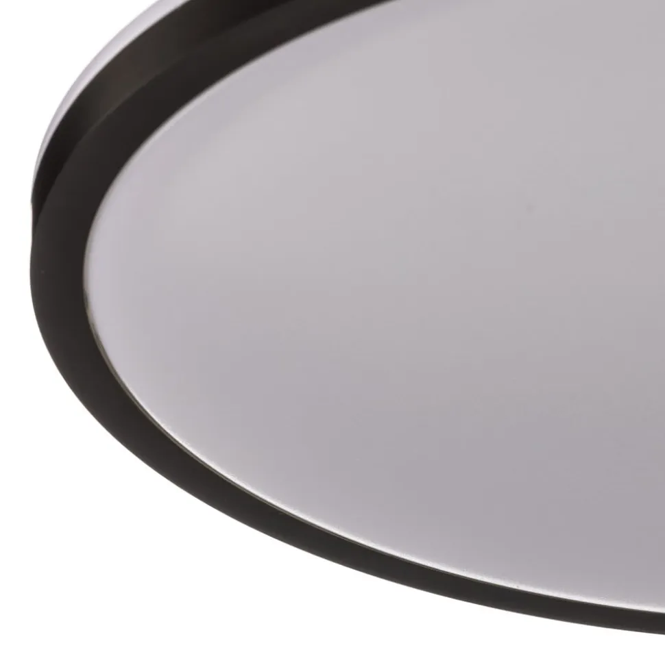 LED-loftslampe Lana, baggrundsbelyst effekt Ø28 sort