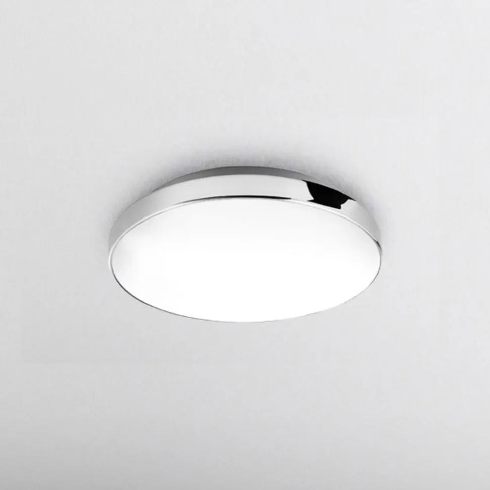 LED-loftslampe Malbona, kromramme, Ø 28,5 cm