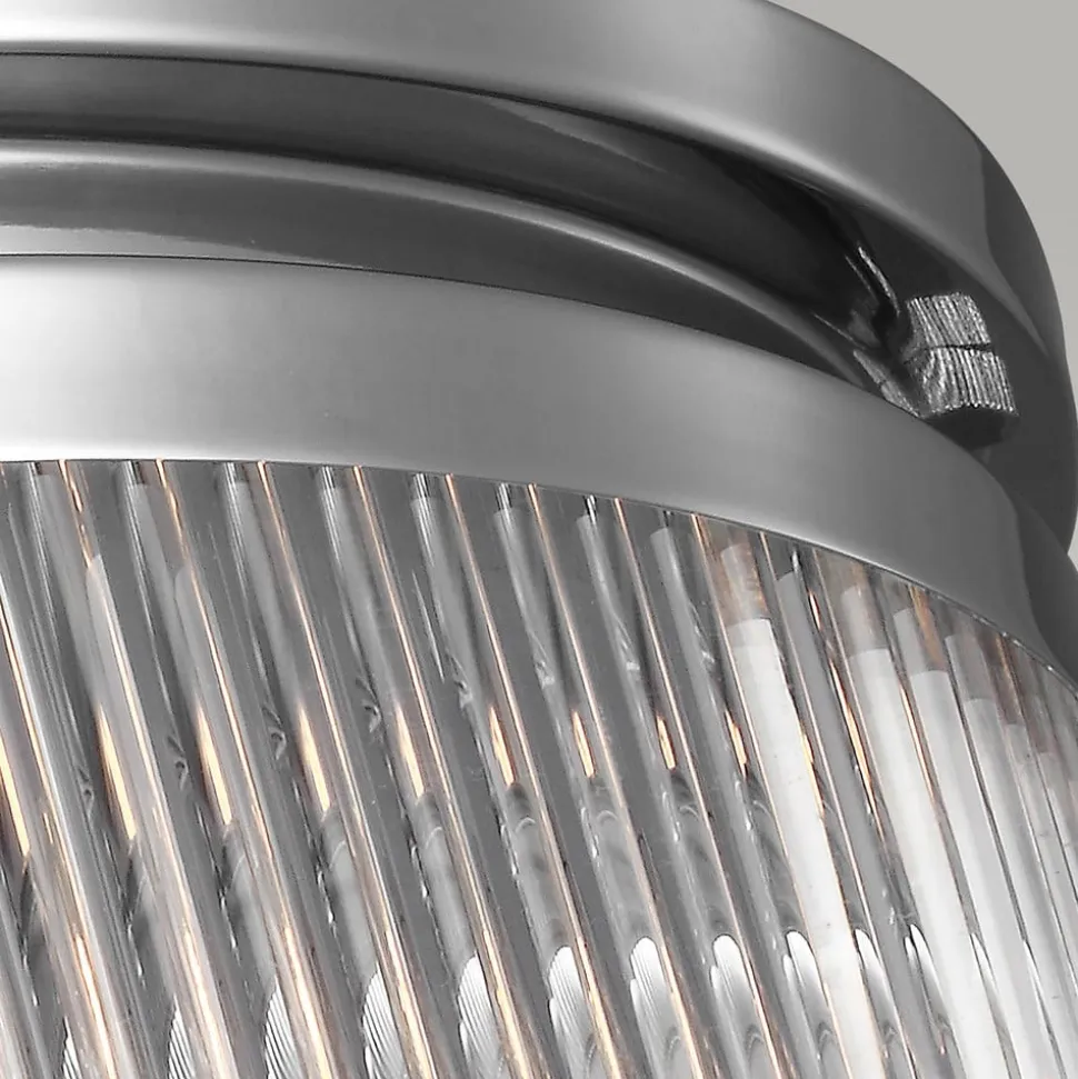LED-loftslampe Paulson IP44 krom Ø 38,1 cm