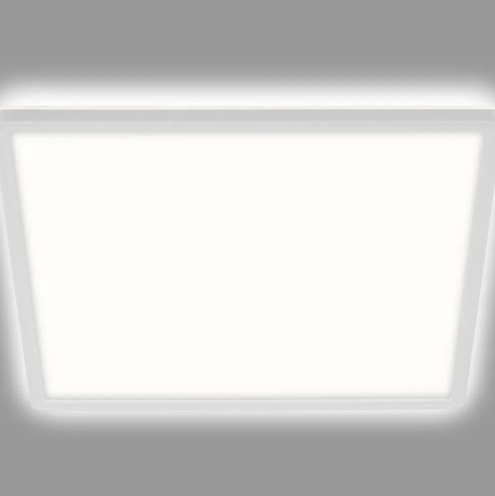 LED-loftslampe Slank, kantet 29,3 x 29,3 cm