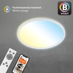 LED-loftslampe Slim S dæmpbar CCT hvid Ø 45 cm
