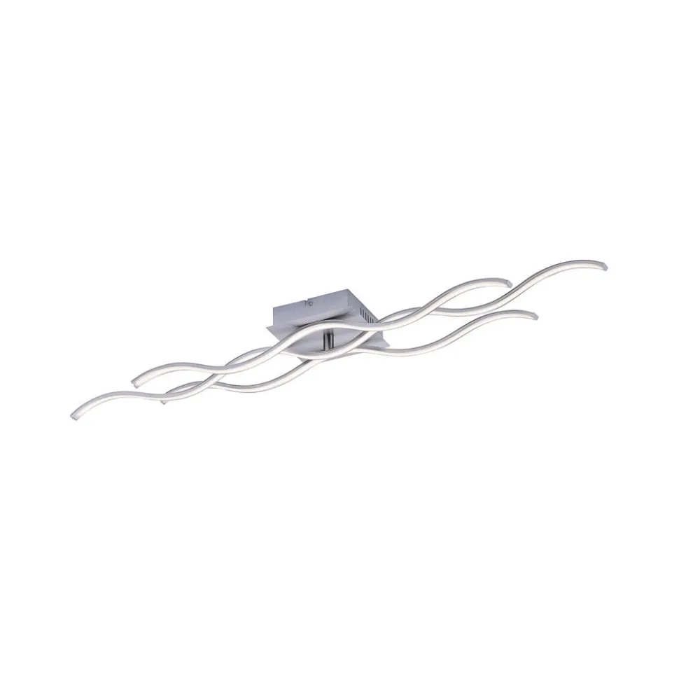 LED-loftslampe Wave 3.000K 97,5x16cm stål
