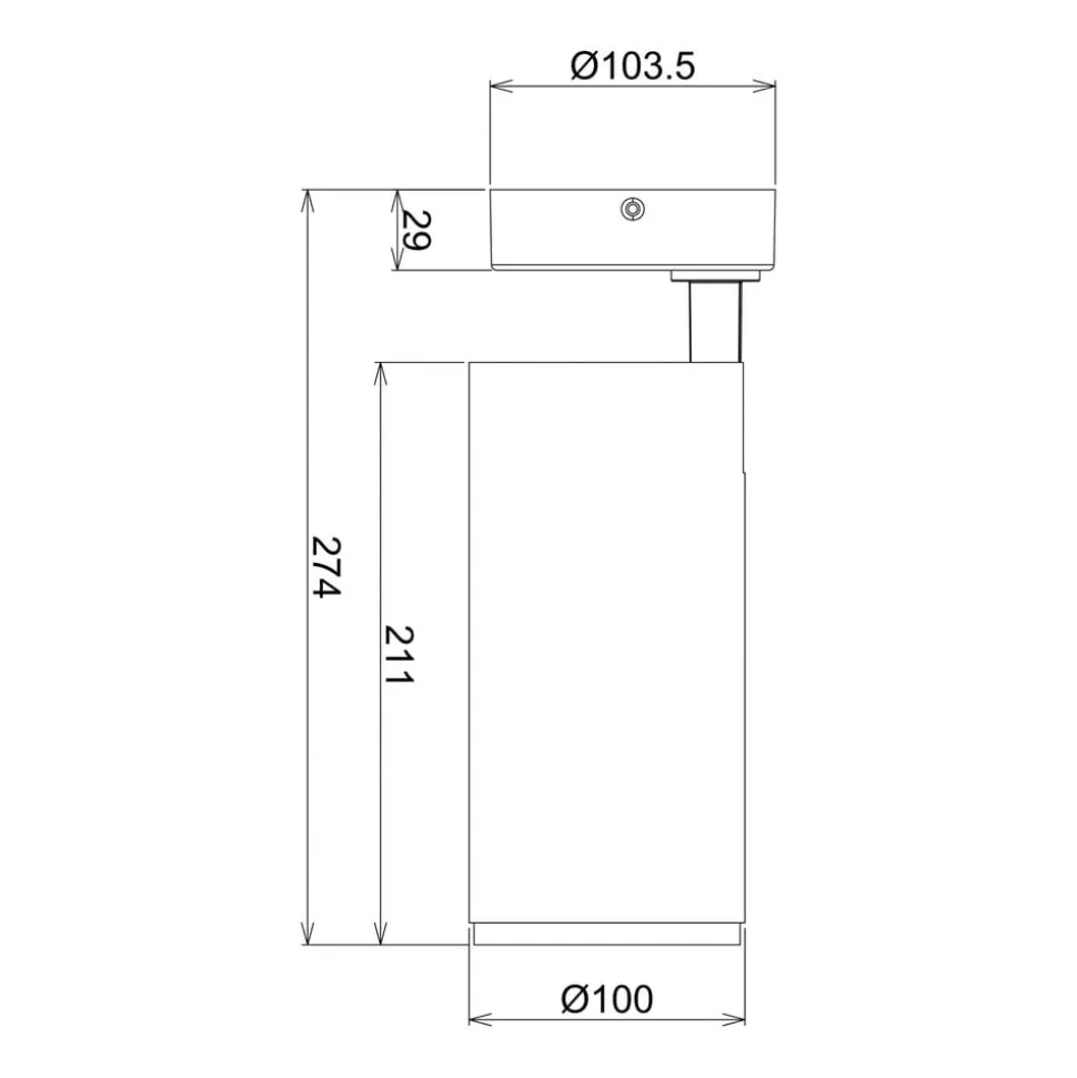 LED-loftspot Lucea, justerbar, 30 W hvid