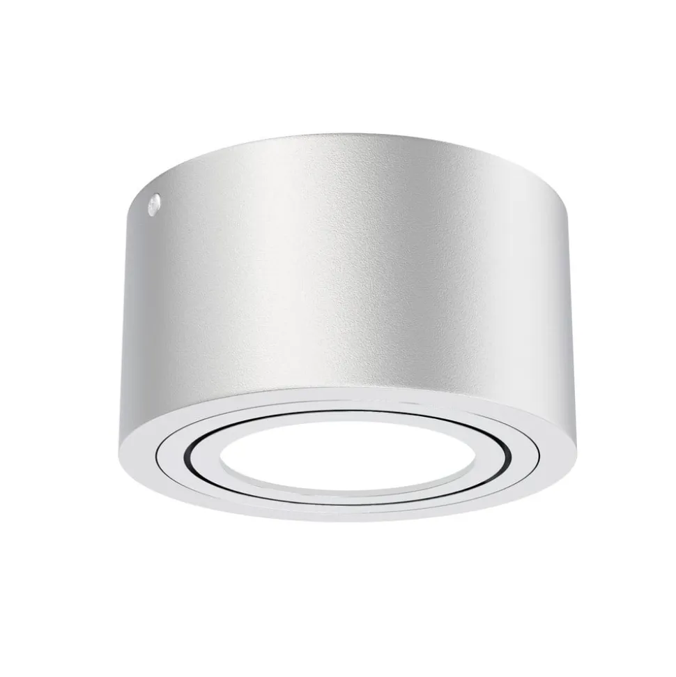 LED-loftspot Rør, sølvfarvet