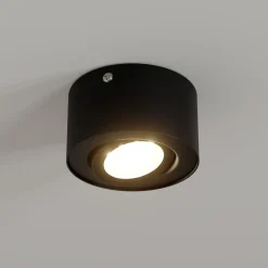 LED-loftsspot i rør, sort