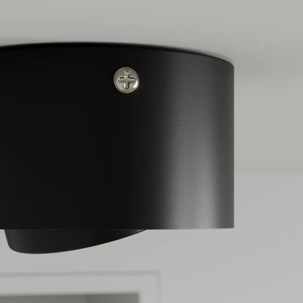 LED-loftsspot i rør, sort