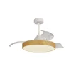 LED-loftventilator Alaska trælook DC støjsvag Ø 106 cm CCT