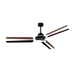 LED-loftventilator Brisa sort/træ DC støjsvag 175 cm CCT