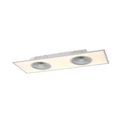 LED-loftventilator Flat-Air, CCT, hvid, 120x40cm