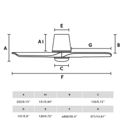 LED-loftventilator Hey, hvid, DC, støjsvag, Ø 90 cm, CCT