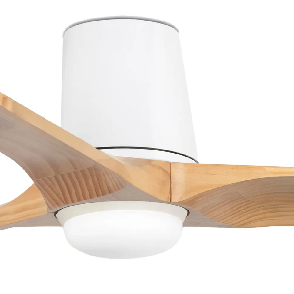 LED-loftventilator Heywood S, DC, støjsvag, Ø 90 cm, CCT