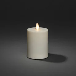 LED-lys IP44 cremehvid glat Højde 13 cm