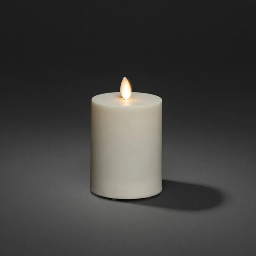 LED-lys IP44 cremehvid glat Højde 13 cm