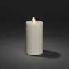 LED-lys IP44 cremehvid glat Højde 18 cm