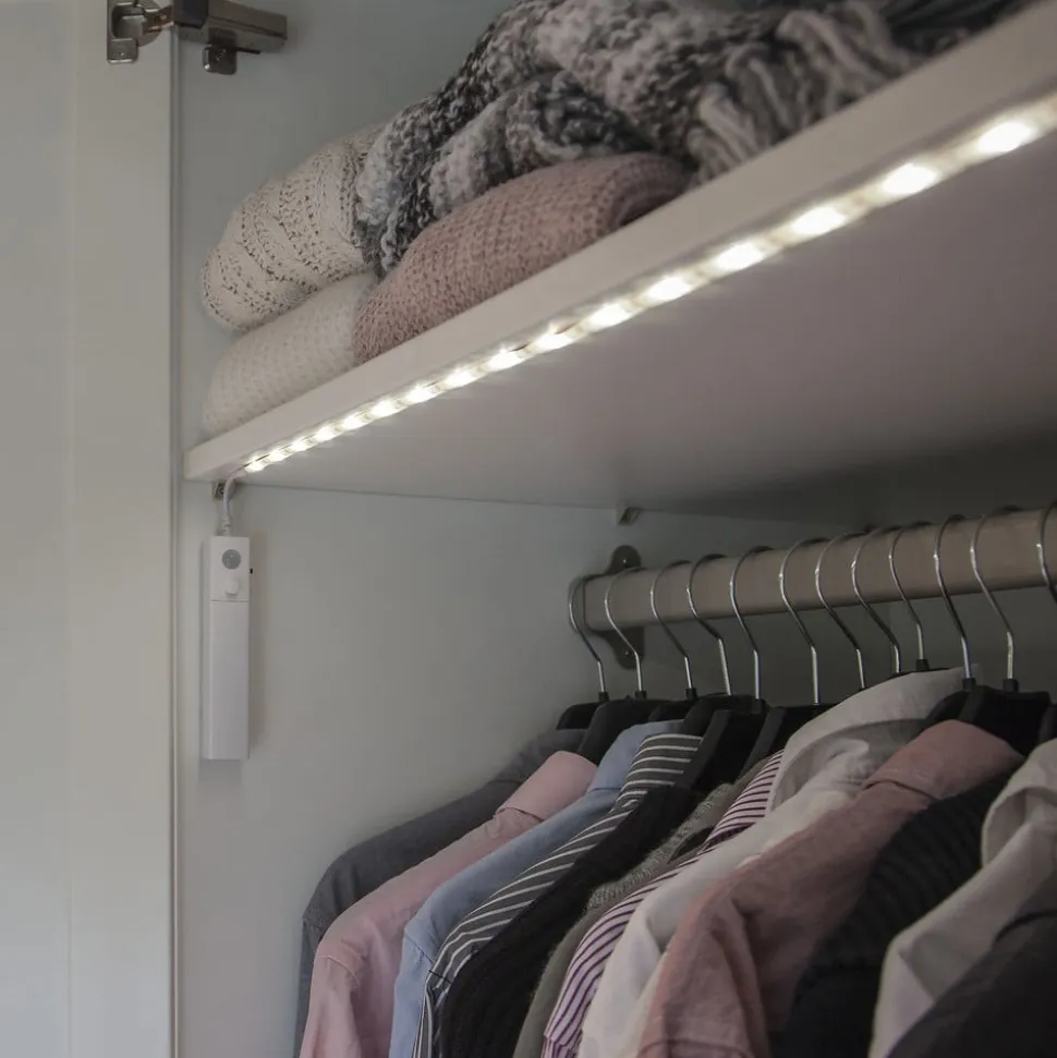 LED-lysbånd med bevægelsessensor, batteridrift