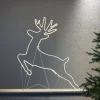 LED-lysfigur Tapesil rensdyr til væg og gulv