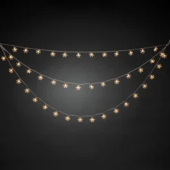 LED-lysforhæng, 44 fnug med varmhvidt lys