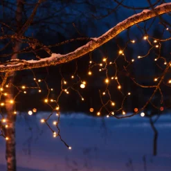 LED-lysforhæng Chrissline Extra, 100 LED'er, 2.300 K