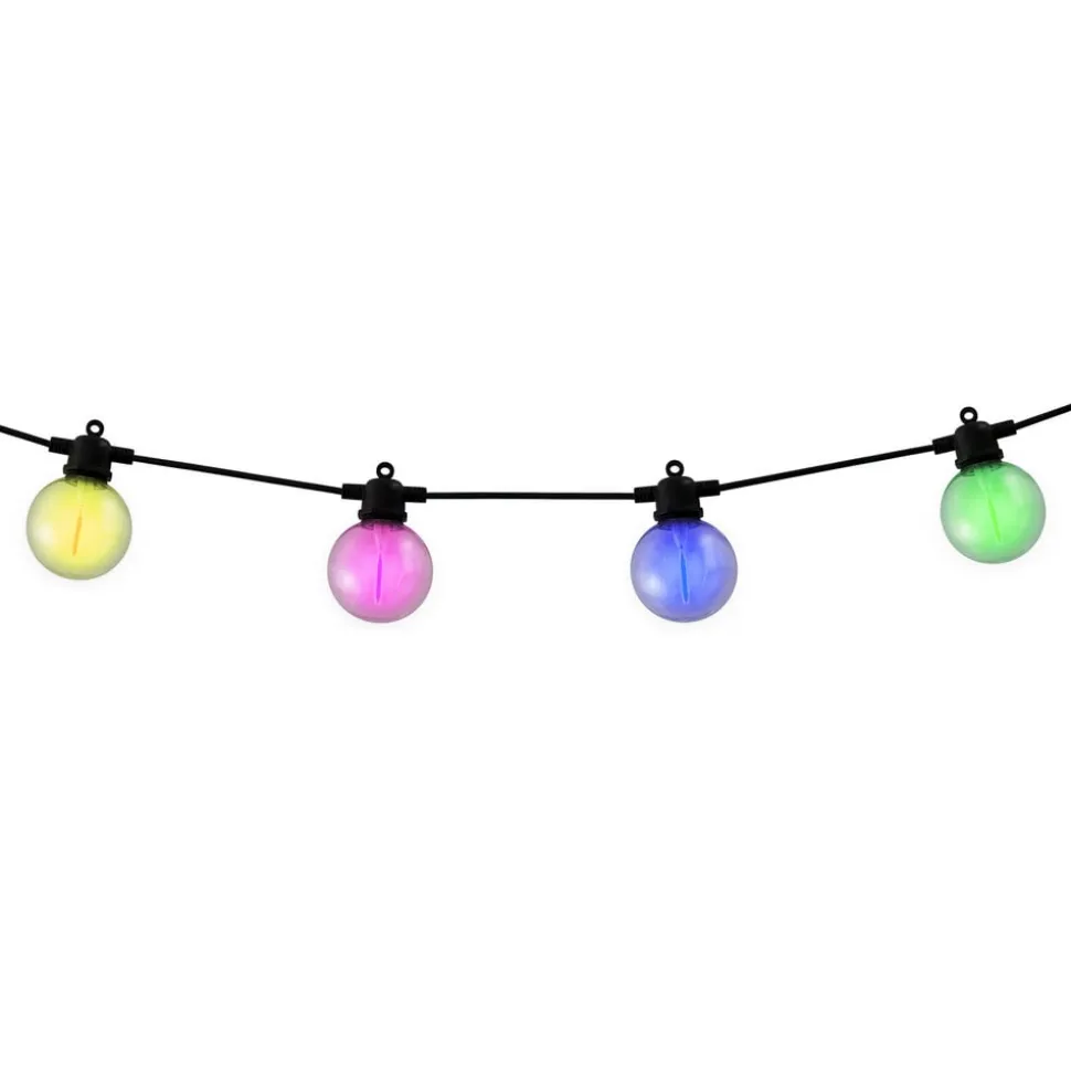 LED-lyskæde CADENA, RGB, sort, 10 lyskilder, 10 m