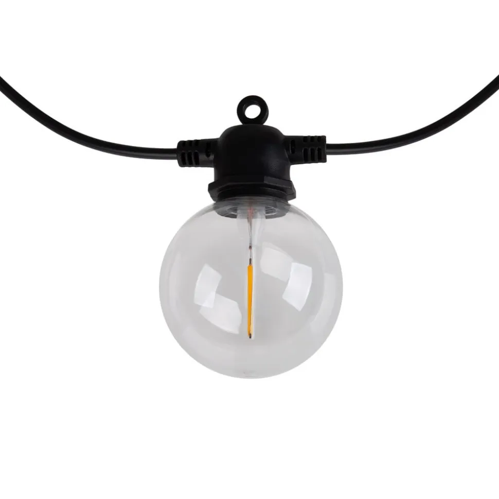 LED-lyskæde CADENA, RGB, sort, 10 lyskilder, 10 m