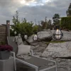 LED-lyskæde Cage, sort/gennemsigtig