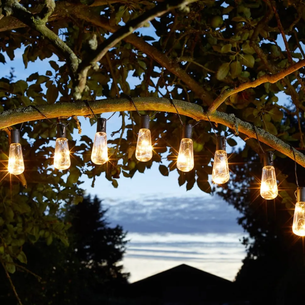 LED-lyskæde Eureka Vintage, 10 lyskilder, IP44