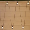 LED-lyskæde Garlands, længde 1000 cm, sort, 10 lyskilder.