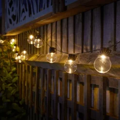 LED-lyskæde GloBulb, 20-flammende, IP44