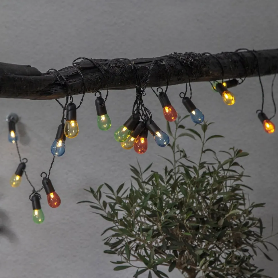 LED-lyskæde Small Hooky, farverige