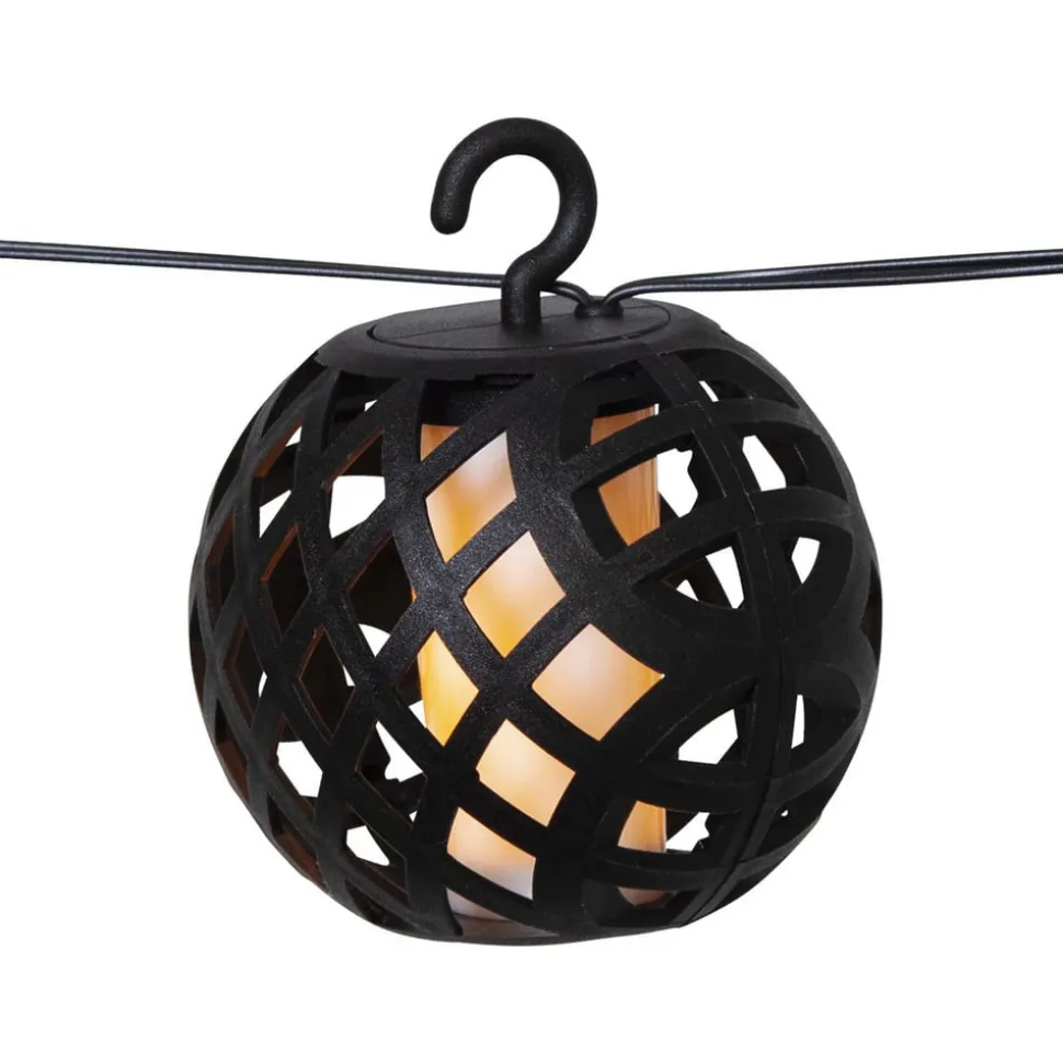 LED-lyskæde solcelle Flame med flamme effekt