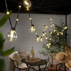 LED-lyskæder Bolla, klar, plast Længde 5,3 m 20-fl.